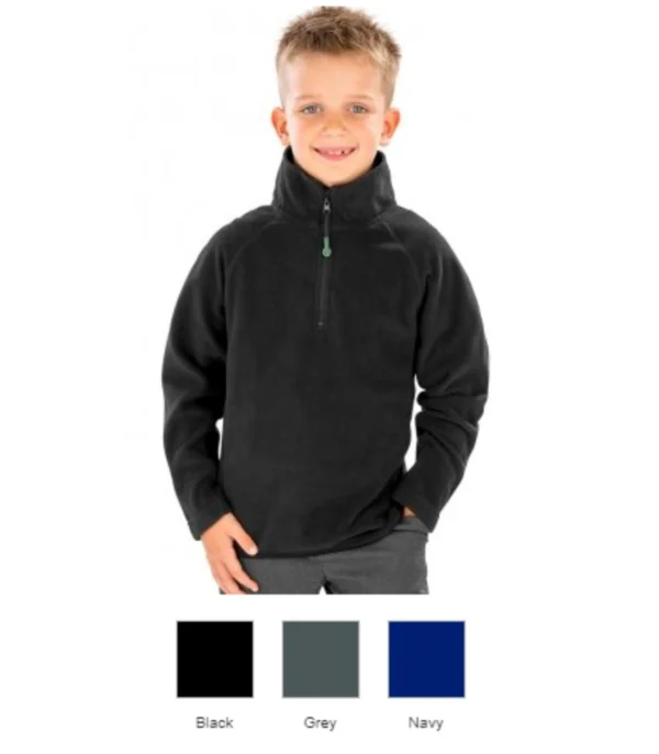 Result RS905B Genuine Recycled Kids Zip Neck Micro Fleece